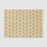 Fleurs roses Clair Vert Polka Point Joli