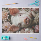 Papier Mousseline Fleurs roses de porc du museau en fleurs Découpage (Artisanat)