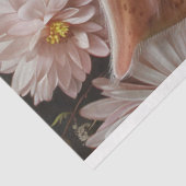 Papier Mousseline Fleurs roses de porc du museau en fleurs Découpage (Détail)