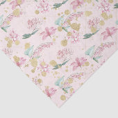 Papier Mousseline Fleurs roses (Design 19 série rose) (Détail)