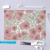 Papier Mousseline Fleurs roses (Design 67 Pink Series) (Artisanat)