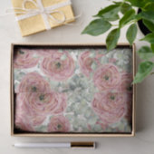 Papier Mousseline Fleurs roses (Design 67 Pink Series) (Cadeau)