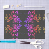 Papier Mousseline Fleurs Roses tendues Couleurs Abstraites Découpage (Artisanat)