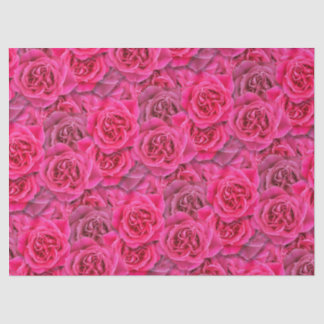 Papier Mousseline Fleurs Roses vives Fleur Motif sans couture rose f