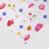 Papier Mousseline fleurs sauvages (Détail)