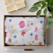 Papier Mousseline fleurs sauvages (Cadeau)