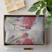 Papier Mousseline Fleurs sauvages avec des pavots (Cadeau)