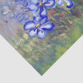 Papier Mousseline Fleurs sauvages bleus dans une peinture de (Détail)