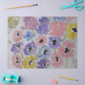 Papier Mousseline Fleurs sauvages d'été (Artisanat)