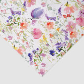 Papier Mousseline Fleurs sauvages fantastiques| Aquarelle (Détail)