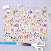 Papier Mousseline Fleurs sauvages fantastiques| Aquarelle (Artisanat)