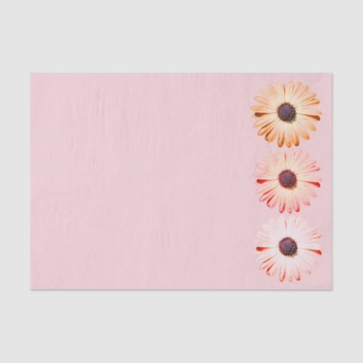 Papier Mousseline Fleurs sauvages Montana En Papier Tissu Rose (Recto)