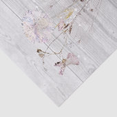 Papier Mousseline fleurs sauvages rustiques délicats séchés (Détail)