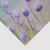 Papier Mousseline Fleurs sauvages violets (Détail)