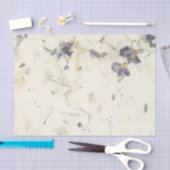 Papier Mousseline Fleurs séchées à l'apparence naturelle faite main (Artisanat)