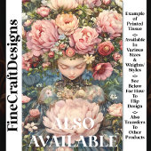 Papier Mousseline Fleurs vertes Ethérées Tranquilles AG1O Decoupage