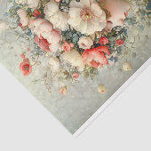 Papier Mousseline Fleurs vertes + Mère Nature AG6 Découpage (Détail)