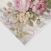 Papier Mousseline Fleurs victoriennes Nostalgales florales (Détail)