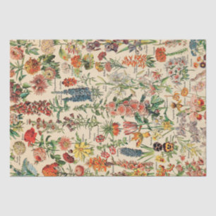 Papier Mousseline Fleurs vintages