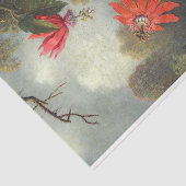 Papier Mousseline Fleurs vintages et colibri (Détail)