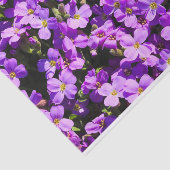 Papier Mousseline Fleurs violettes (Détail)