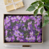 Papier Mousseline Fleurs violettes (Cadeau)
