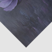 Papier Mousseline Fleurs violettes gothiques Peinture Découpage (Détail)