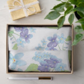 Papier Mousseline Fleurs violettes sauvages (Cadeau)