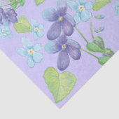 Papier Mousseline Fleurs violettes sauvages (Détail)