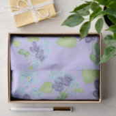 Papier Mousseline Fleurs violettes sauvages (Cadeau)