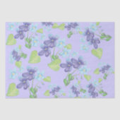 Papier Mousseline Fleurs violettes sauvages (Recto)