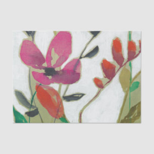 Papier Mousseline Fleurs vives I
