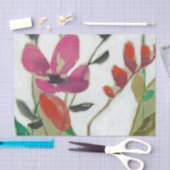 Papier Mousseline Fleurs vives I (Artisanat)