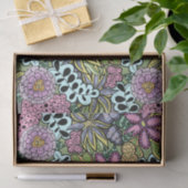 Papier Mousseline Fleurs Whimsical colorées et Botanique Feuille (Cadeau)