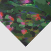 Papier Mousseline Fleurs Whimsical Purple Blue Rose Découpage (Détail)