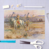 Papier Mousseline Flirt Piegan par Charles Marion Russell (Artisanat)