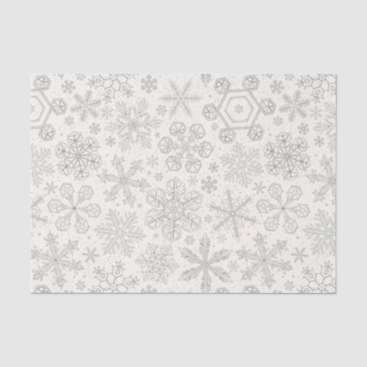 Papier Mousseline Flocon de neige (Recto)