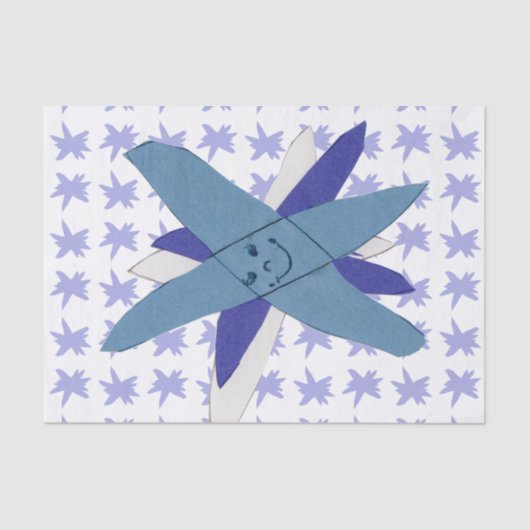 Papier Mousseline Flocon de neige (Recto)