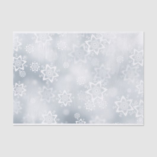 Papier Mousseline Flocon de neige de Noël (Recto)