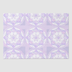 Papier Mousseline flocon de neige violet clair et coeur étincelant