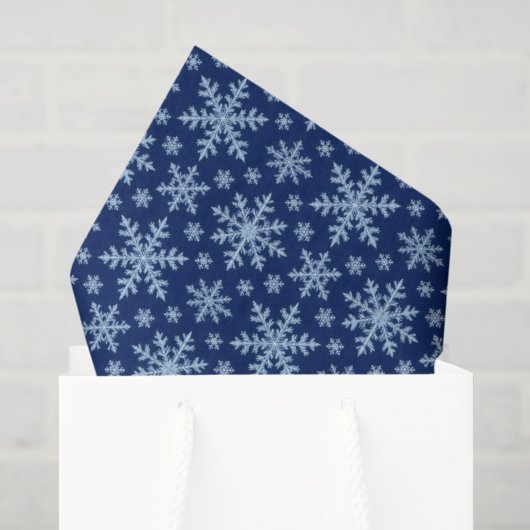 Papier Mousseline Flocons Classiques (Sac cadeau)