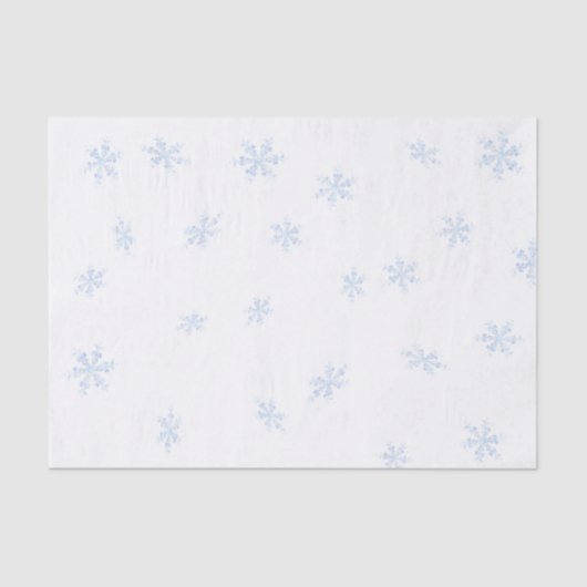 Papier Mousseline Flocons de neige (Recto)