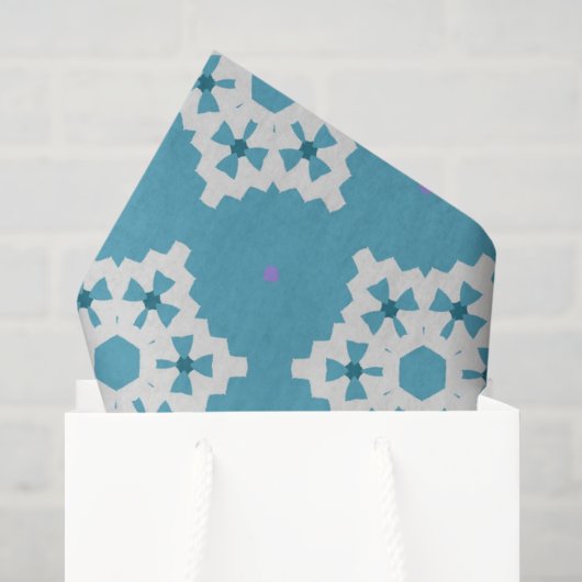 Papier Mousseline Flocons de neige (Sac cadeau)
