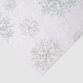 Papier Mousseline Flocons de neige blancs (Détail)