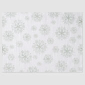 Papier Mousseline Flocons de neige blancs (Recto)