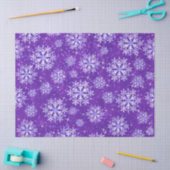 Papier Mousseline Flocons de neige violet (Artisanat)