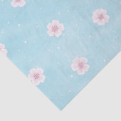 Papier Mousseline Floraison de fleurs de cerisiers japonais Sakura (Détail)