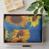 Papier Mousseline Floraison de tournesols (Cadeau)