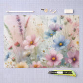 Papier Mousseline Floraisons de Fleurs Sauvages (Artisanat)