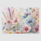 Papier Mousseline Floraisons de Fleurs Sauvages (Recto)